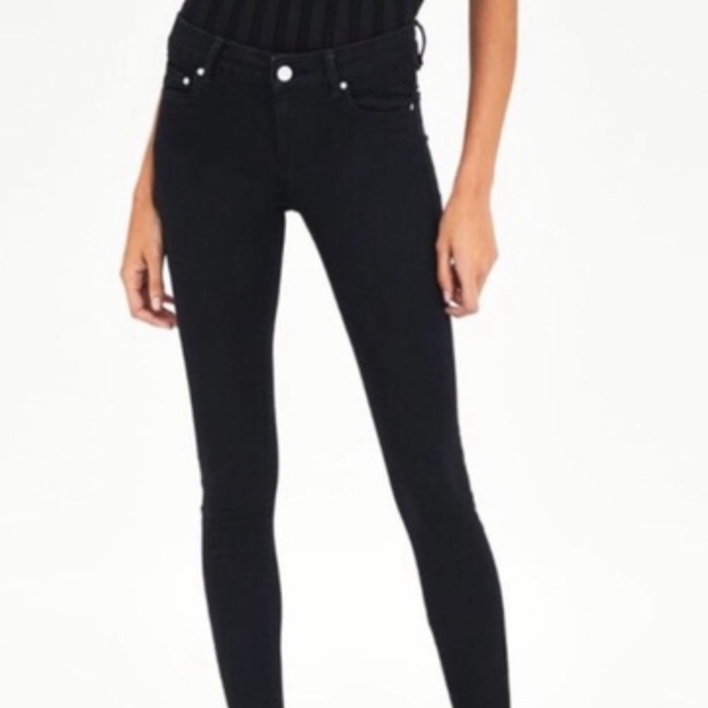 Zara Basic Z1975 Black Denim Skinny Jeans
